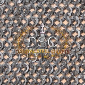 Flat Wire Wedge Riveted Chainmail