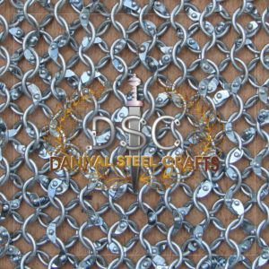 Round Wire Dome Riveted Chainmail