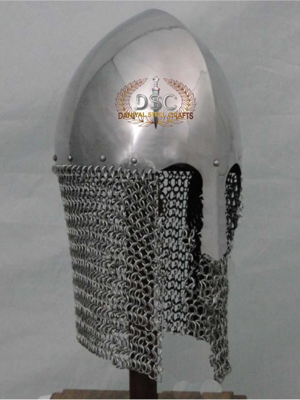 DSC-H319 BYZANTINE CONICAL HELMET WITH CHAINMAIL